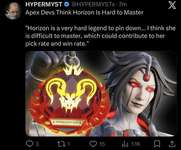 【Apex】開発「ホライゾンは熟練度が必要なレジェンド」 ←コレのサムネイル画像