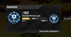 【Apex】ランクマッチ1戦で2倍のマイナス食らったんだが ←こういう状況で起きる模様･･･のサムネイル画像