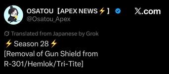 【Apex】ただでさえ使用率低いこの武器が弱体化されるのマジ･･･？のサムネイル画像